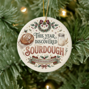 Personalized Sourdough Christmas Ornament