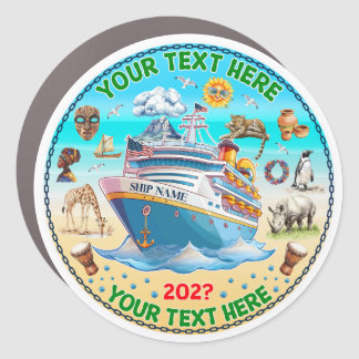 Personalized South Africa Cruise Door Magnet: Safa Car Magnet