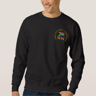 Personalized SOUTH AFRICA Flag MONOGRAM Golf Sweatshirt