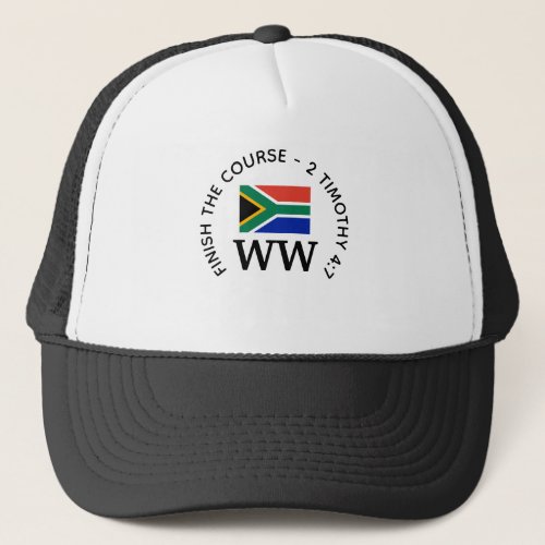 Personalized SOUTH AFRICA Flag MONOGRAM Golf Trucker Hat