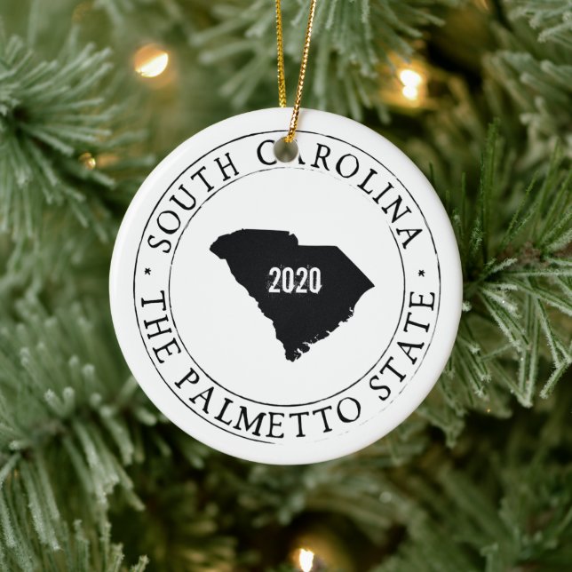 Personalized South Carolina Ornament (Tree)