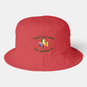 Personalized South Vietnam Ireland USA Shamrock Bucket Hat
