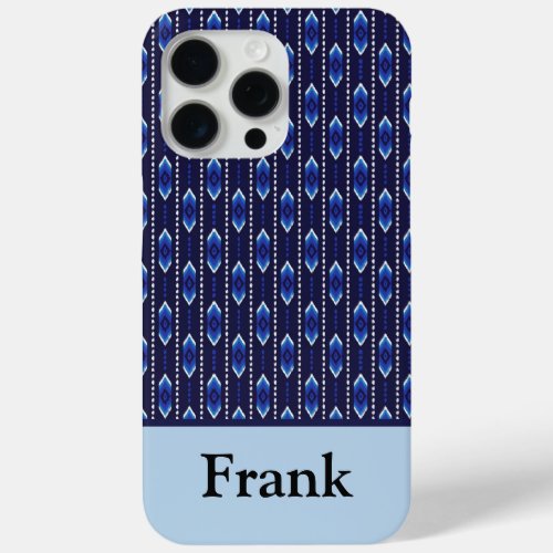 Personalized Southwestern Blue iPhone 15 Pro Max Case
