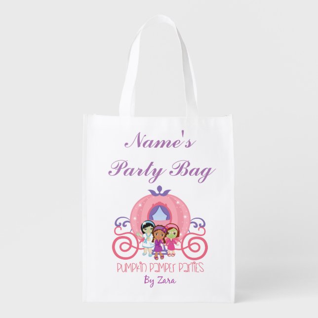 Personalized Spa and Pamper Party Bags for Girls (Front)