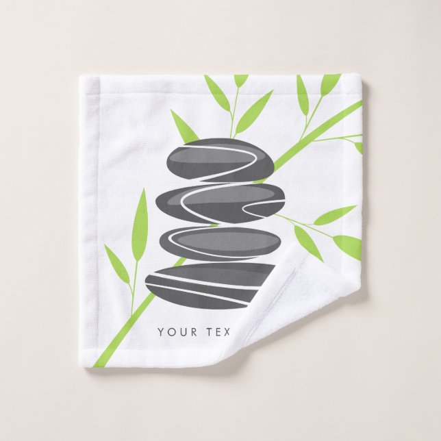 Personalized spa & wellness wash cloth design (Wash Cloth)
