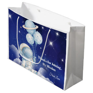Personalized Space Birthday Favor Bag