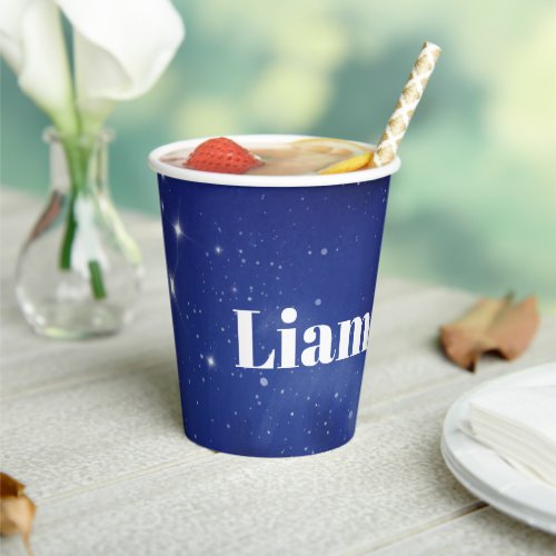 Personalized Space Birthday Party Cup