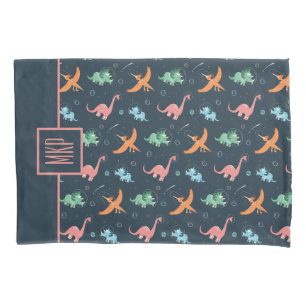 Personalized Space Dinosaur Pattern Pillow Case