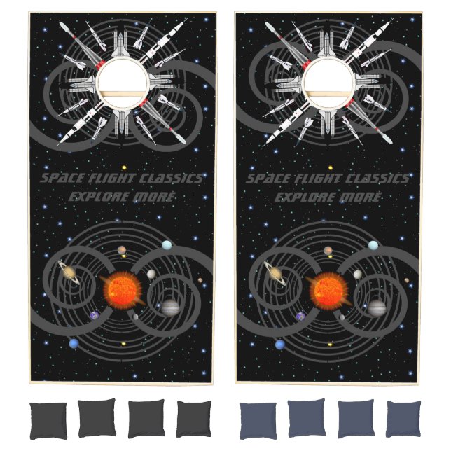 Personalized Space Flight Classics Cornhole Set (Set)