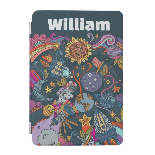 Personalized Space Name Poster for Kids  iPad Mini Cover (Front)