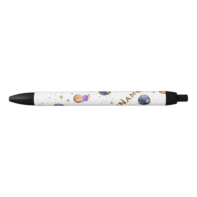 Personalized Space Theme Planets & Stars Name Pen" Pen (Front)