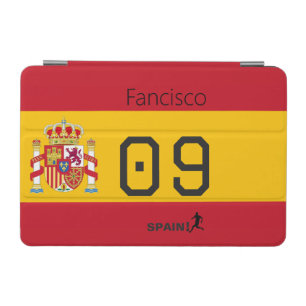 Personalized Spain National Soccer Graphic Athlete iPad Mini Cover