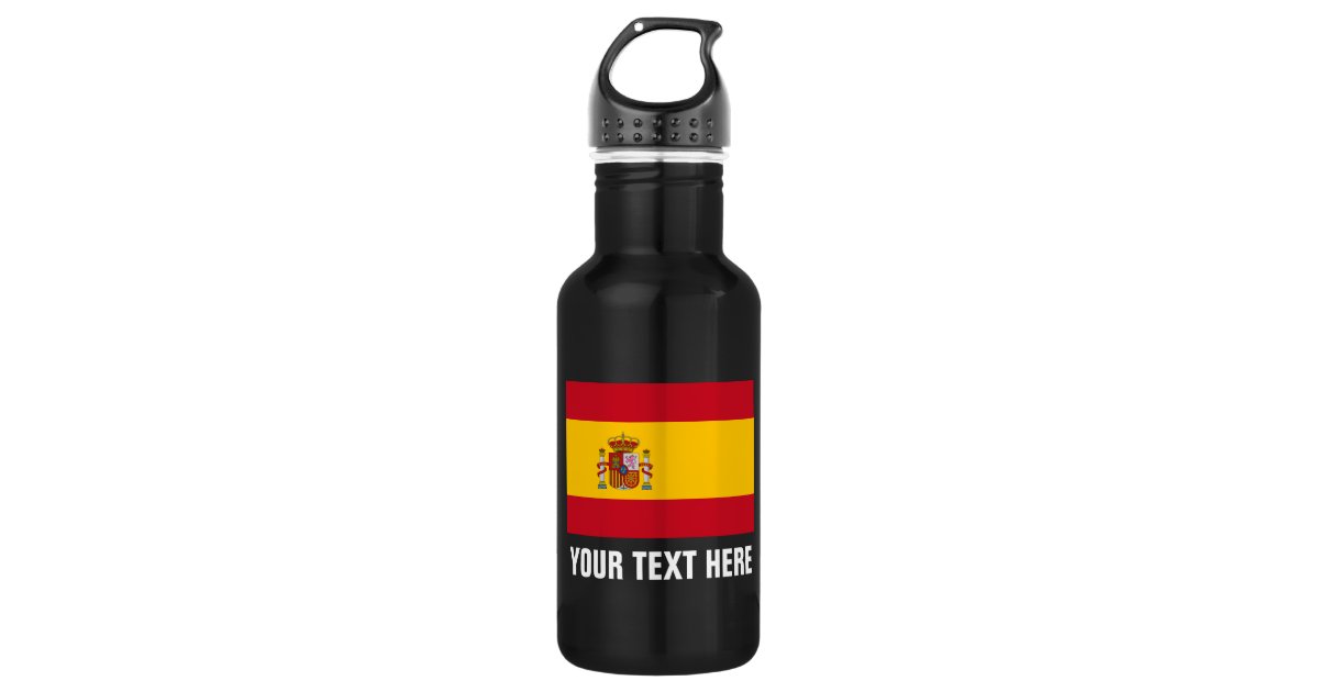 Personalized Spanish flag water bottles for Spain Zazzle