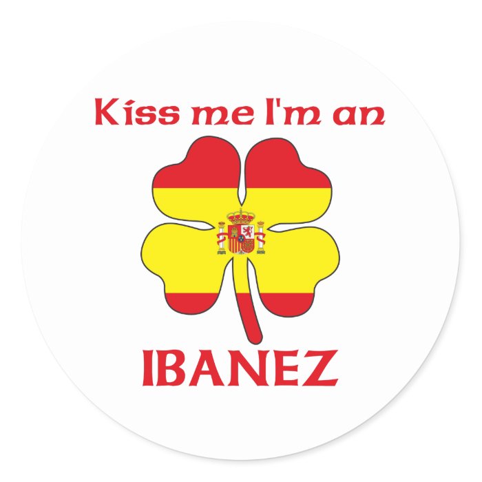 Personalized Spanish Kiss Me I'm Ibanez Sticker