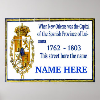 Personalized Spanish Mural Poster