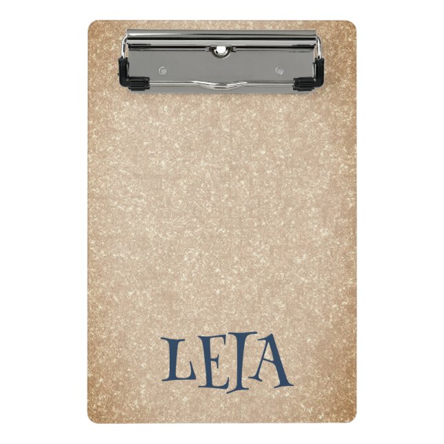 Personalized Spanish Vanilla Paper Mini Clipboard (Front)