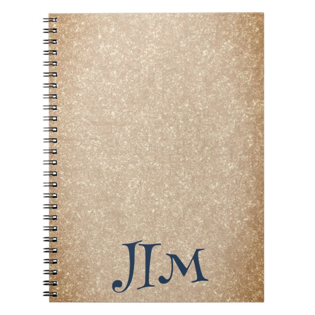 Personalized Spanish Vanilla Paper Notebook (Front)