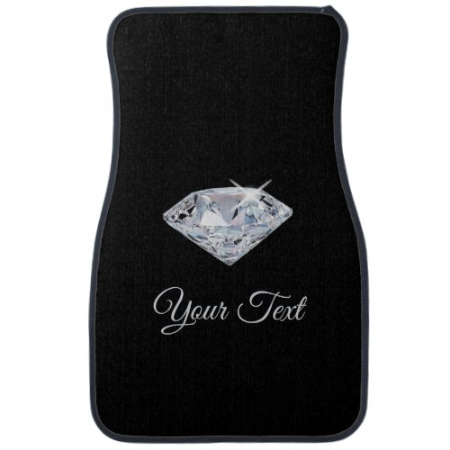 Personalized Sparkle Diamonds Car Floor Mat