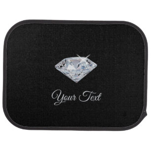 Personalized Sparkle Diamonds Car Floor Mat