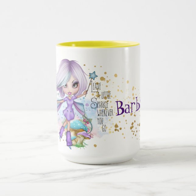 Personalized Sparkle Fairy Mug (Center)