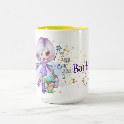 Personalized Sparkle Fairy Mug