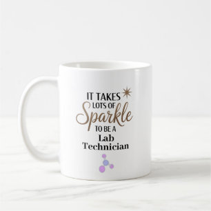 Personalized Sparkle Lab Technician Coffee Mug