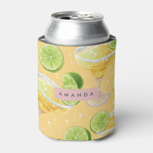 Personalized Sparkle Margarita & Lime Can Cooler