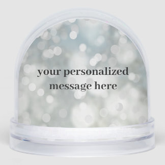 Personalized Sparkle Photo Snow Globe