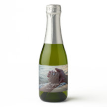 Personalized Sparkling Wine Bottle Label Photo