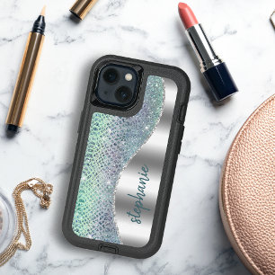 Personalized Sparkly Diamond Snakeskin OtterBox Samsung Galaxy S6 Case