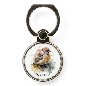 Personalized Sparrow Cottage Tech Gift Phone Ring Stand