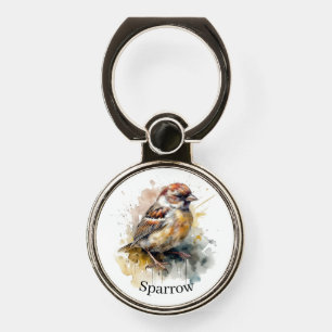 Personalized Sparrow Cottage Tech Gift Phone Ring Stand