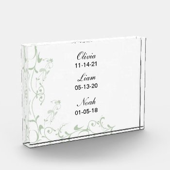 Personalized Special Date Acrylic Desktop Frame Acrylic Award by Visages at Zazzle