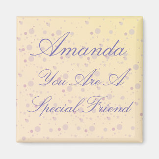 Personalized Special Friend Purple Magic Magnet