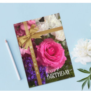 Personalized Special Happy Birthday card