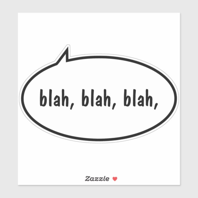 Personalized Speech Bubble Sticker (Sheet)