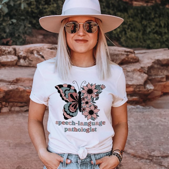 Personalized Speech-Language Pathologist Butterfly T-Shirt (Creator Uploaded)