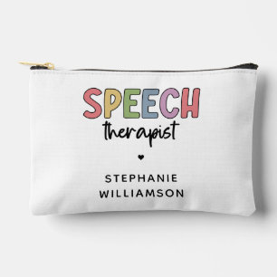 Personalized Speech Therapist SLP Accessory Pouch