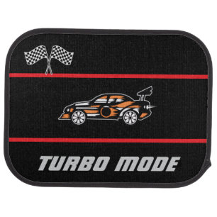 Personalized Speed Thrill Racing Car Floor Mat