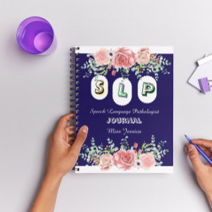 Personalized speeh therapy floral teacher's day planner