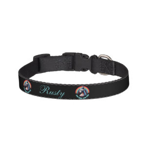 Personalized Sphynx Cat Custom Name Black Pet Collar