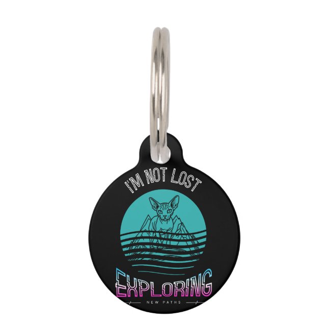 Personalized Sphynx Cat Funny  Pet ID Tag (Front)