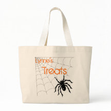 Personalized Spider Halloween Treat Bag