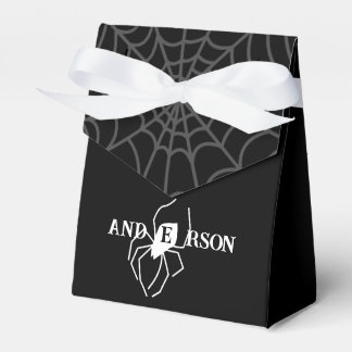 Personalized Spider Web Favor Boxes