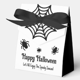 Personalized Spiderweb Halloween Favor Boxes