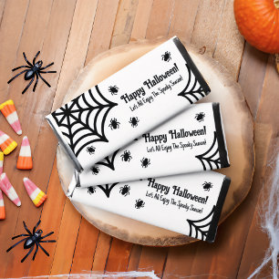 Personalized Spiderweb Halloween Hershey Bar Favors