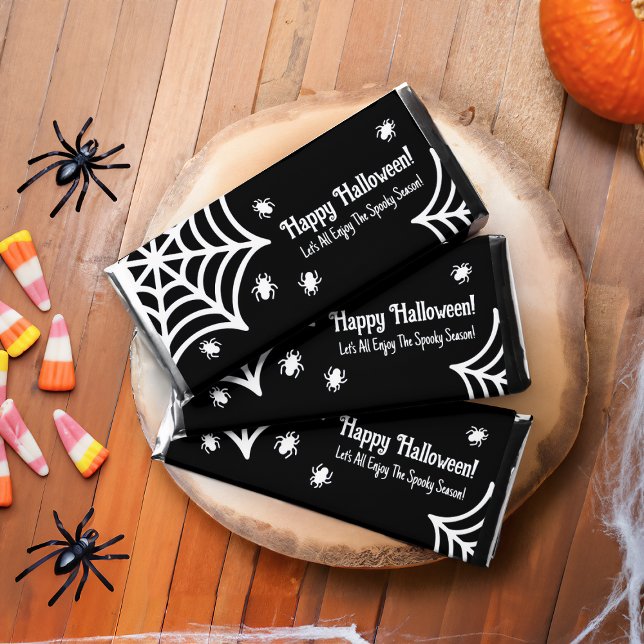 Personalized Spiderweb Halloween Hershey Bar Favors (Creator Uploaded)
