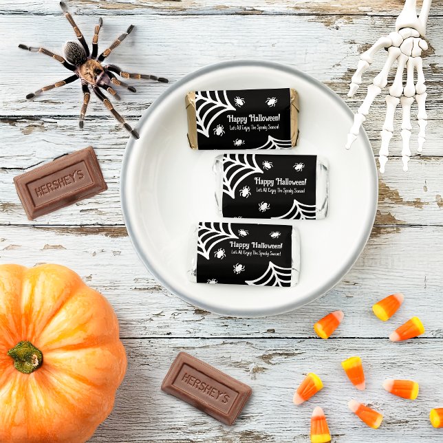 Personalized Spiderweb Halloween Hershey's Miniatures (Creator Uploaded)
