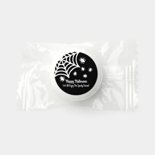 Personalized Spiderweb Halloween Life Saver Mints