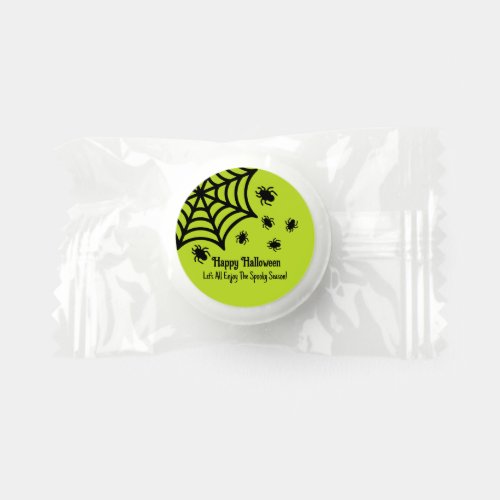 Personalized Spiderweb Halloween Life Saver Mints